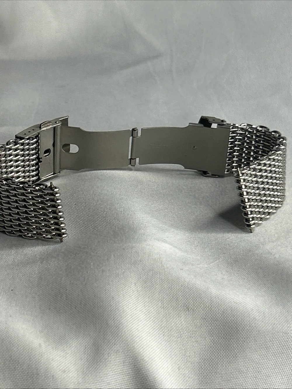 Stainless Steel Mesh watch band Bracelet - Silver 20mm - Picture 9 of 13